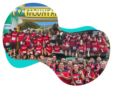 Imagem de várias pessoas em uma competição de corrida